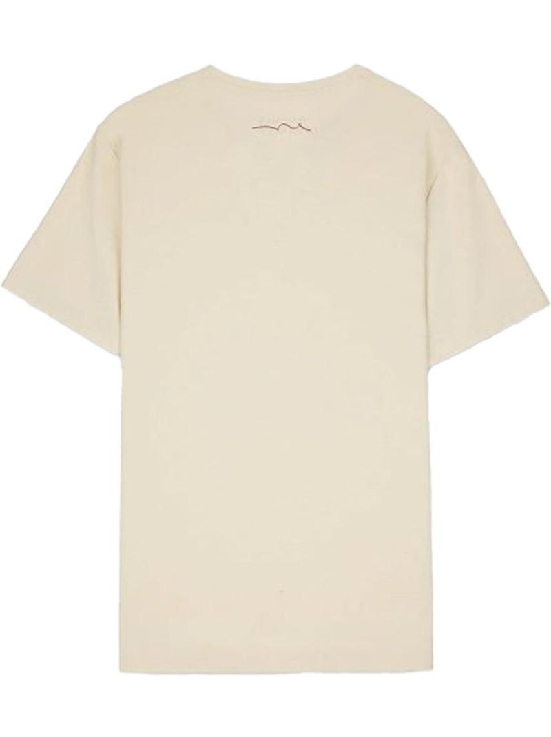 T-Shirt Écru Teddy Smith Gabriel para Homem Ecru - Kiabi