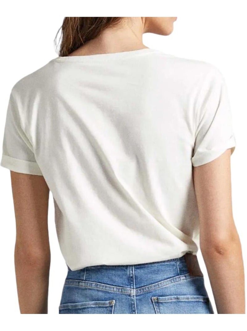 T-shirt Écru Vivian para Mulher Pepe Jeans Ecru - Kiabi