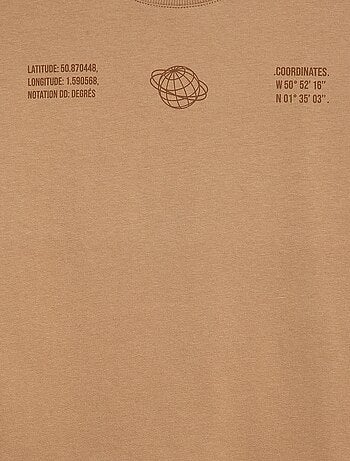 T-shirt efeito 2 em 1 de mangas compridas