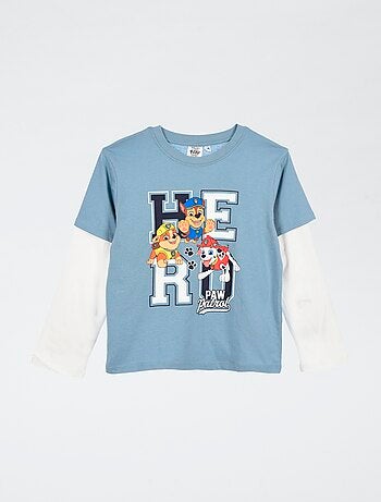 T-shirt efeito mangas duplas 'Patrulha Pata'