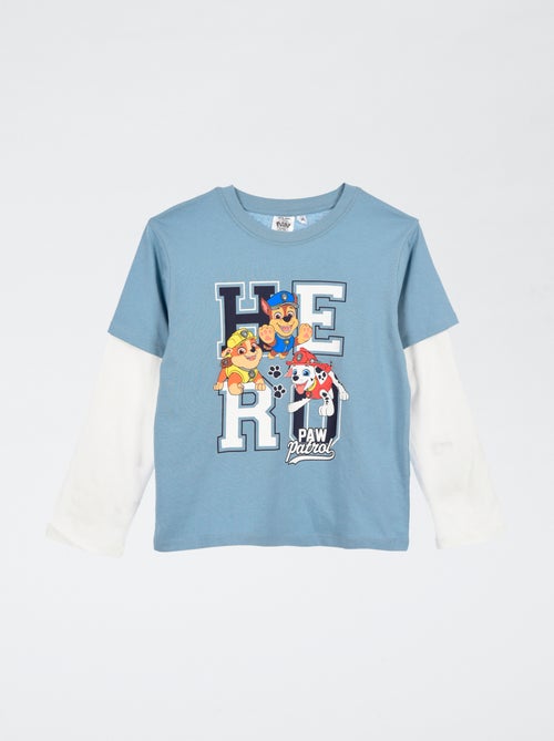 T-shirt efeito mangas duplas 'Patrulha Pata' - Kiabi