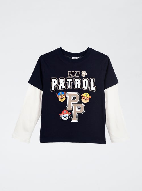 T-shirt efeito mangas duplas 'Patrulha Pata' - Kiabi T-shirt efeito mangas duplas 'Patrulha Pata' - Kiabi