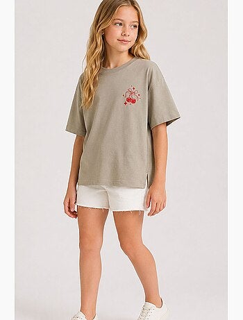 T-shirt elástica em algodão tommy