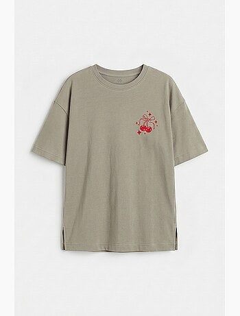 T-shirt elástica em algodão tommy