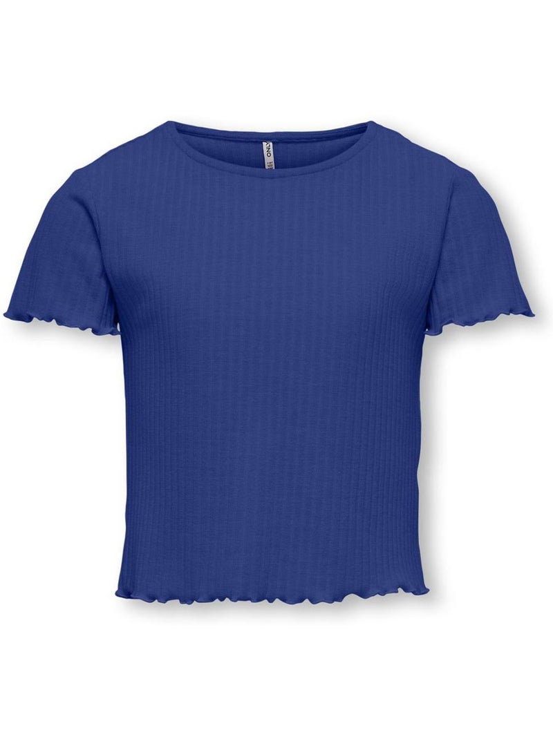 T-shirt Elétrica Azul para Menina Only Nella Azul - Kiabi