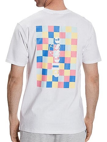 T-shirt ellesse chello branco/amarelo para homem