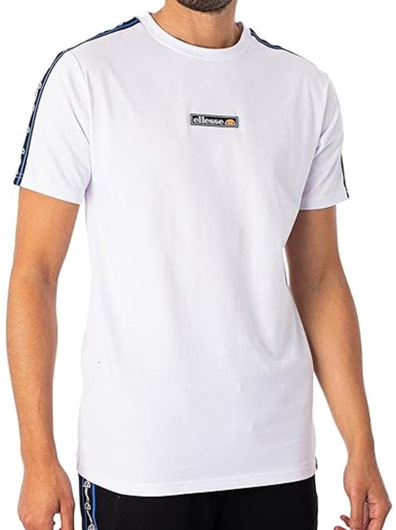 T-shirt Ellesse Onix para Homem Branco/Azul-Marinho Branco - Kiabi