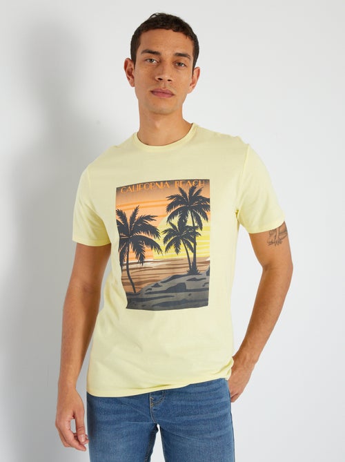 T-shirt em algodão - Kiabi