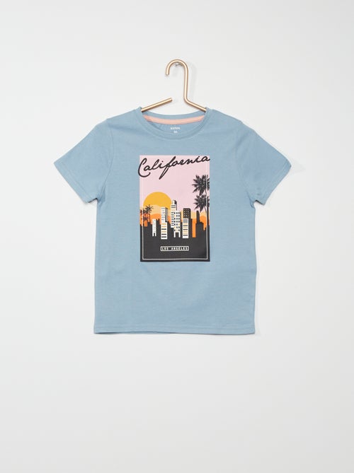 T-shirt em algodão - Kiabi