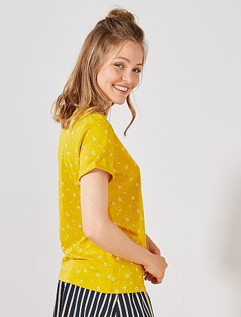 T-shirt em algodão biológico - Kiabi