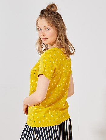 T-shirt em algodão biológico - Kiabi