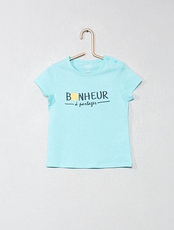 T-shirt em algodão biológico - Kiabi