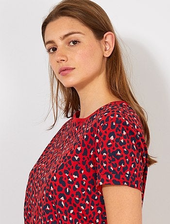 T-shirt em algodão biológico - Kiabi