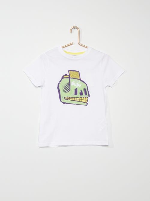 T-shirt em algodão - Kiabi