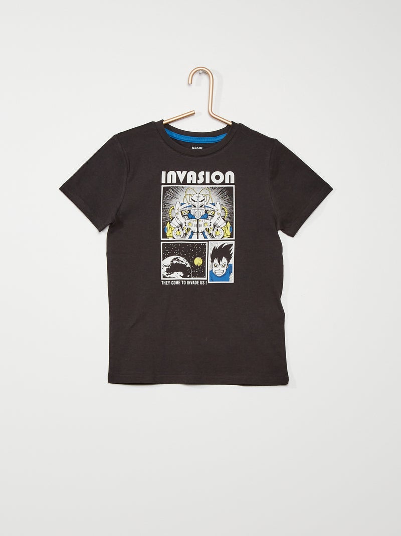 T-shirt em algodão CINZA - Kiabi