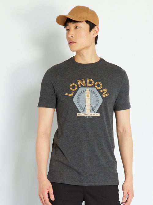 T-shirt em algodão - Kiabi