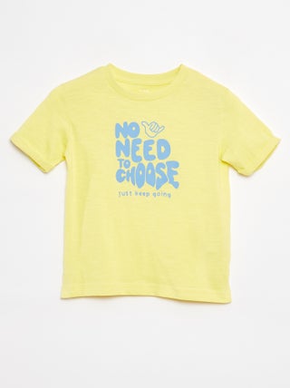 T-shirt em algodão com estampado