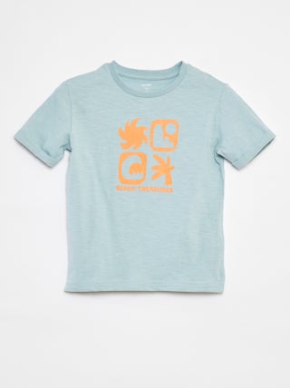 T-shirt em algodão com estampado