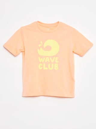 T-shirt em algodão com estampado