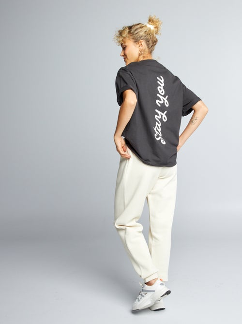 T-shirt em algodão com estampado - Kiabi