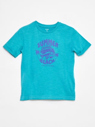 T-shirt em algodão com estampado