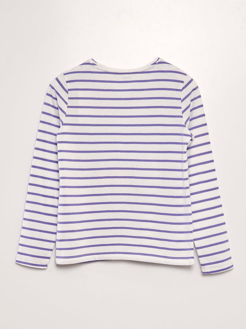 T-shirt em algodão de manga comprida VIOLETA - Kiabi