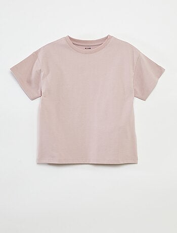 T-shirt em algodão de qualidade superior