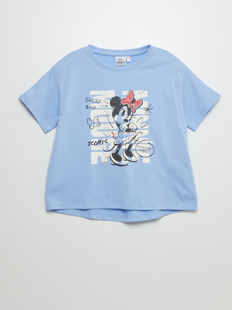 T-shirt em algodão 'Disney' AZUL - Kiabi