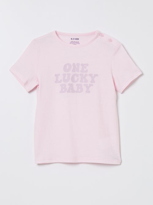 T-shirt em algodão estampada - Kiabi