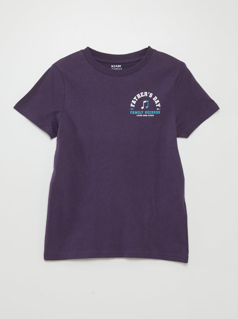 T-shirt em algodão estampada VIOLETA - Kiabi