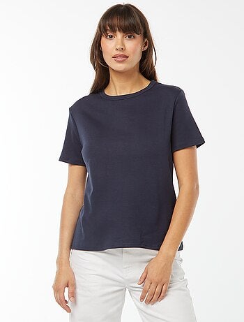 T-shirt em algodão grosso