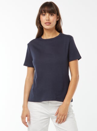 T-shirt em algodão grosso