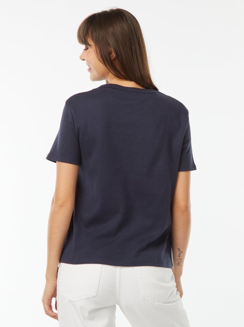 T-shirt em algodão grosso - Kiabi