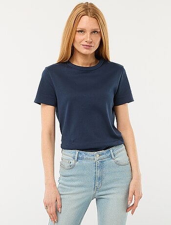 T-shirt em algodão grosso