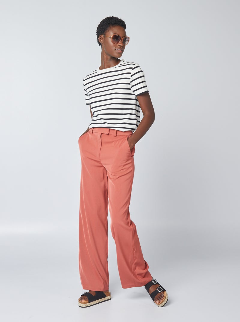 T-shirt em algodão grosso AZUL - Kiabi