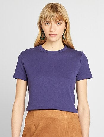 T-shirt em algodão grosso