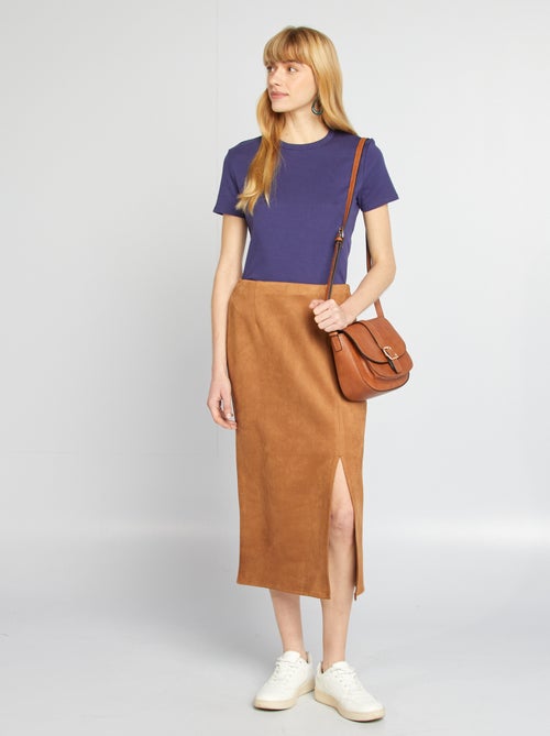 T-shirt em algodão grosso - Kiabi