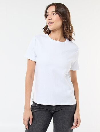 T-shirt em algodão grosso