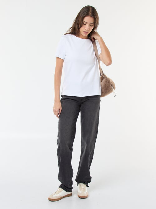 T-shirt em algodão grosso - Kiabi