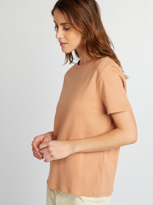 T-shirt em algodão grosso - Kiabi