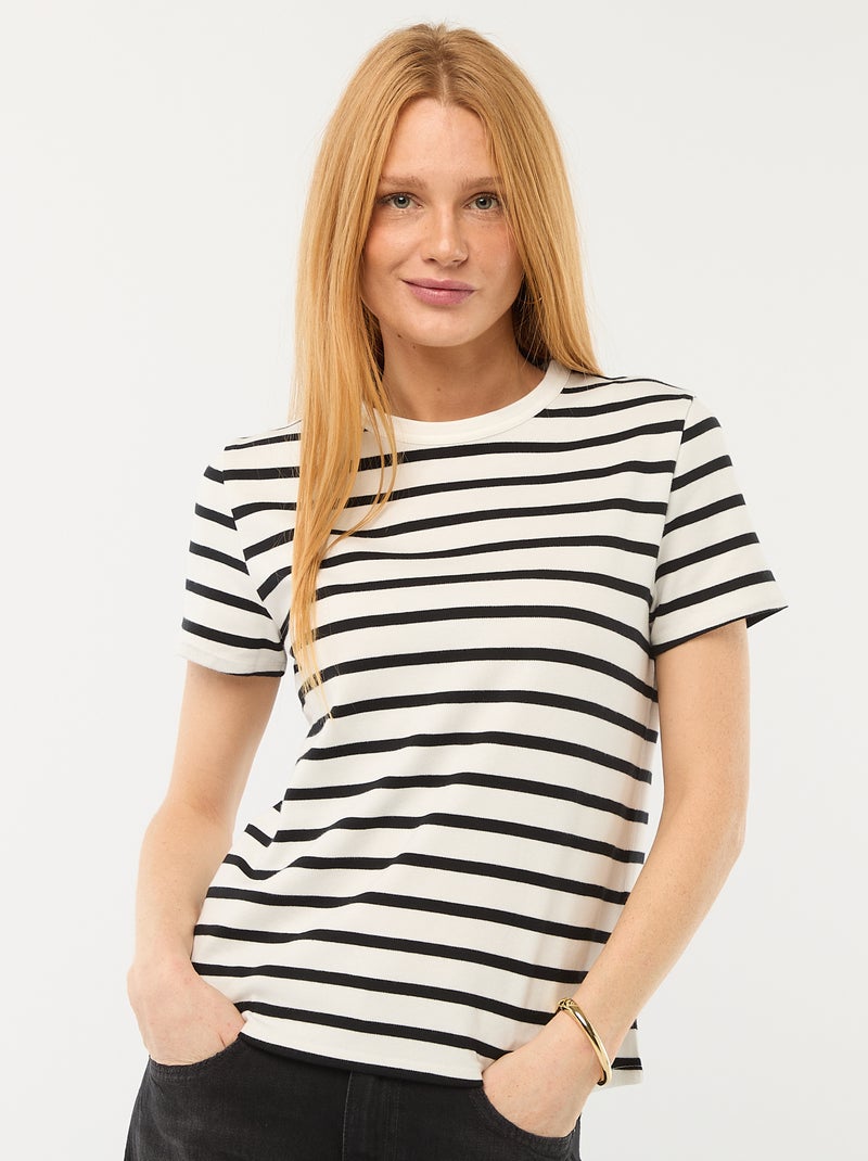 T-shirt em algodão grosso Estampado - Kiabi