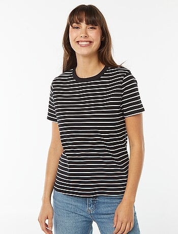T-shirt em algodão grosso