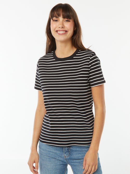 T-shirt em algodão grosso - Kiabi