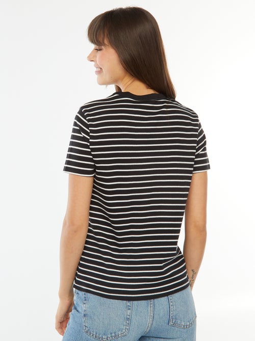 T-shirt em algodão grosso - Kiabi