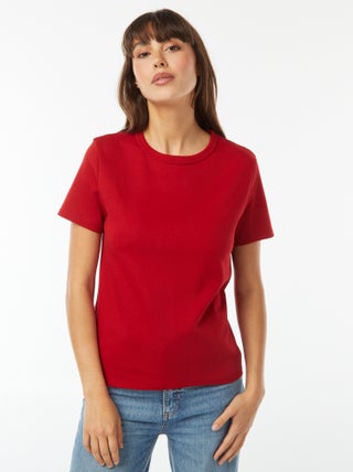 T-shirt em algodão grosso