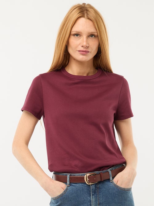 T-shirt em algodão grosso - Kiabi