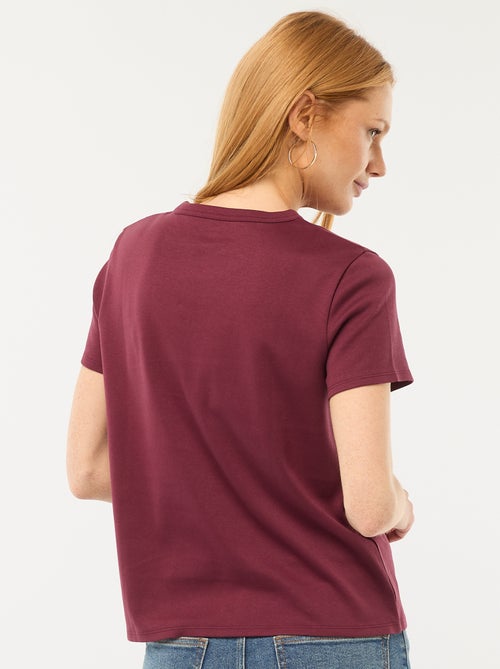 T-shirt em algodão grosso - Kiabi