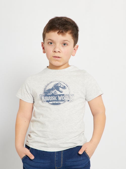 T-shirt em algodão 'Mundo Jurássico' - Kiabi