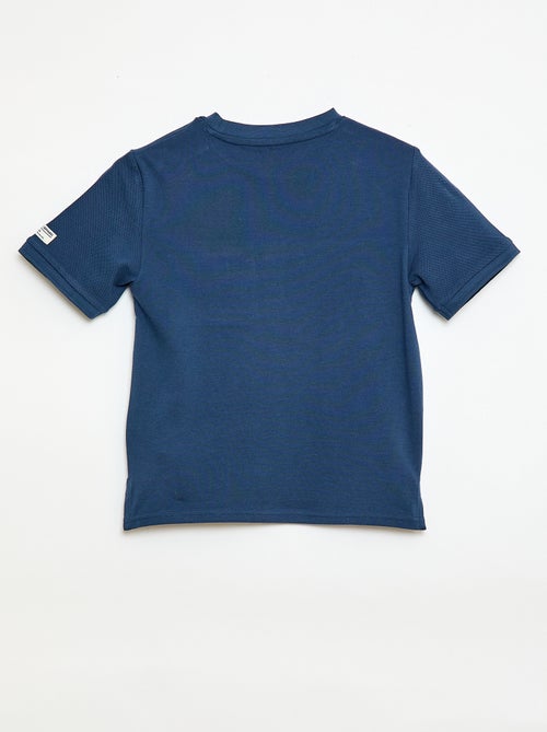 T-shirt em algodão piqué de manga curta - Kiabi