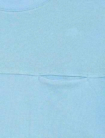 T-shirt em algodão piqué de manga curta